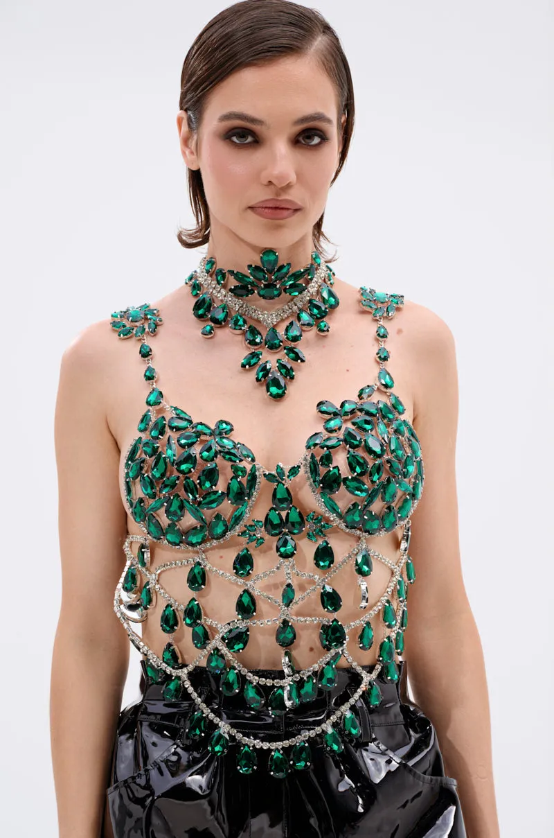 LUCKY ME RHINESTONE BLOUSE sold by AKIRA product image thumbnail 4