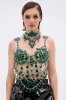 LUCKY ME RHINESTONE BLOUSE sold by AKIRA