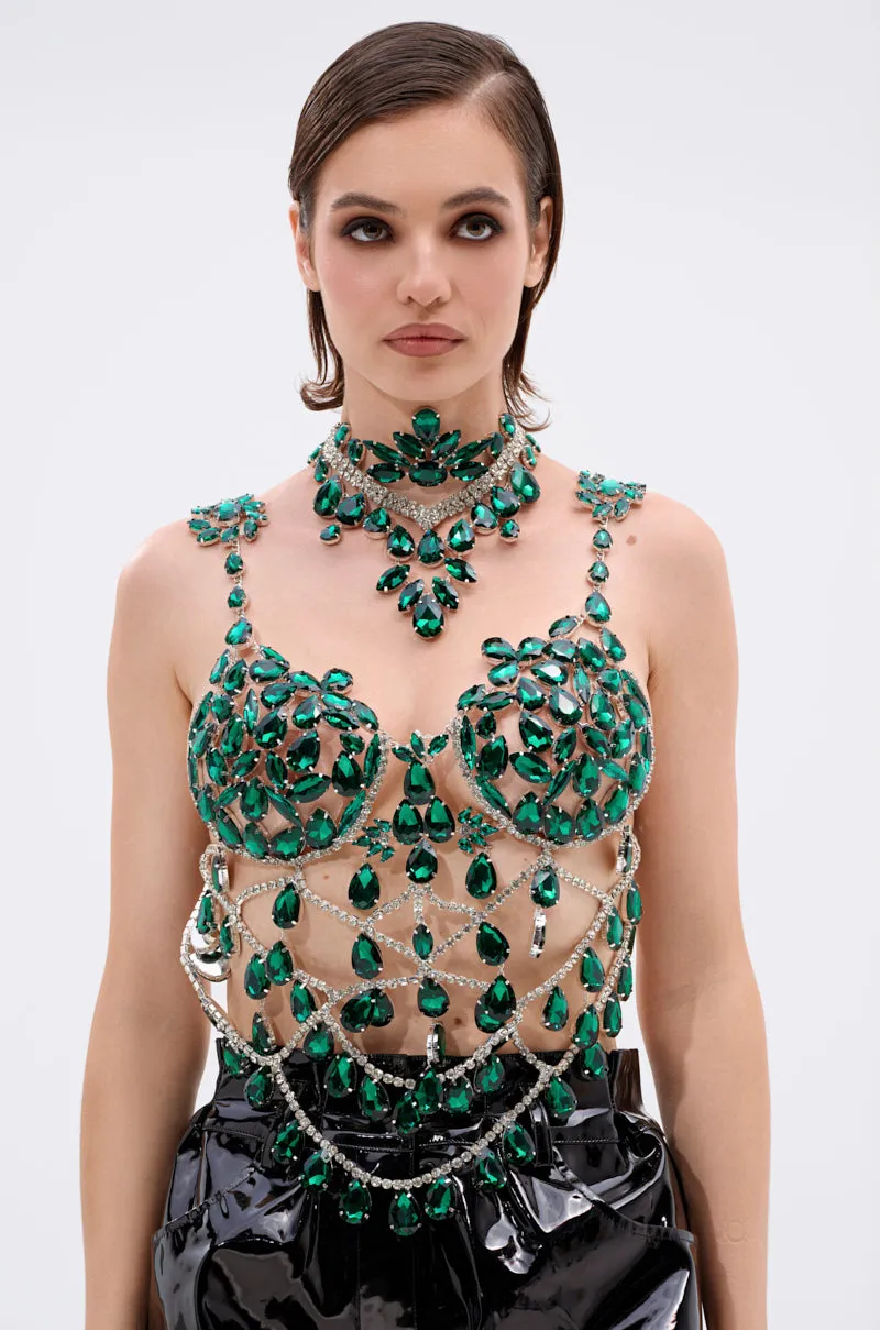 LUCKY ME RHINESTONE BLOUSE sold by AKIRA product image thumbnail 5