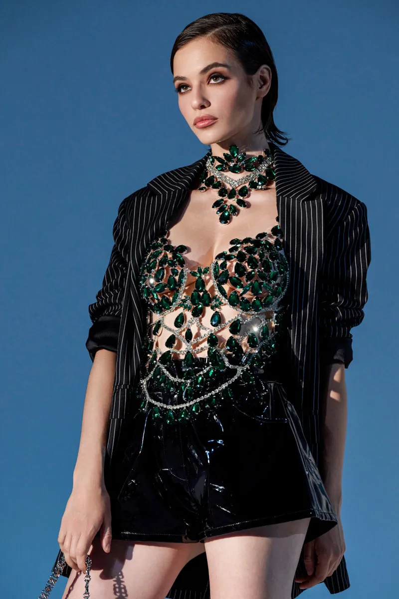 LUCKY ME RHINESTONE BLOUSE sold by AKIRA product image thumbnail 3