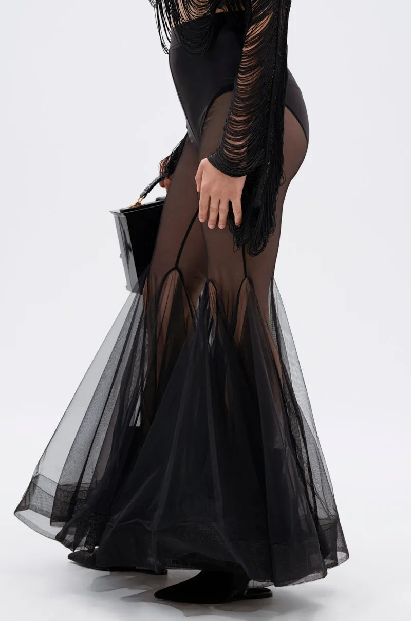 IT ONLY GETS BETTER MESH FLARE LEGGING sold by AKIRA product image thumbnail 5