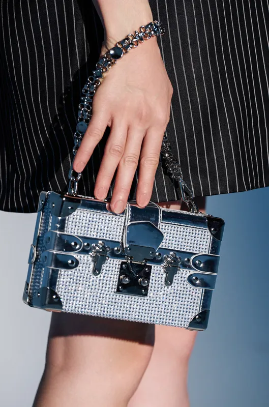 LOU BLING TRUNK BAG sold by AKIRA