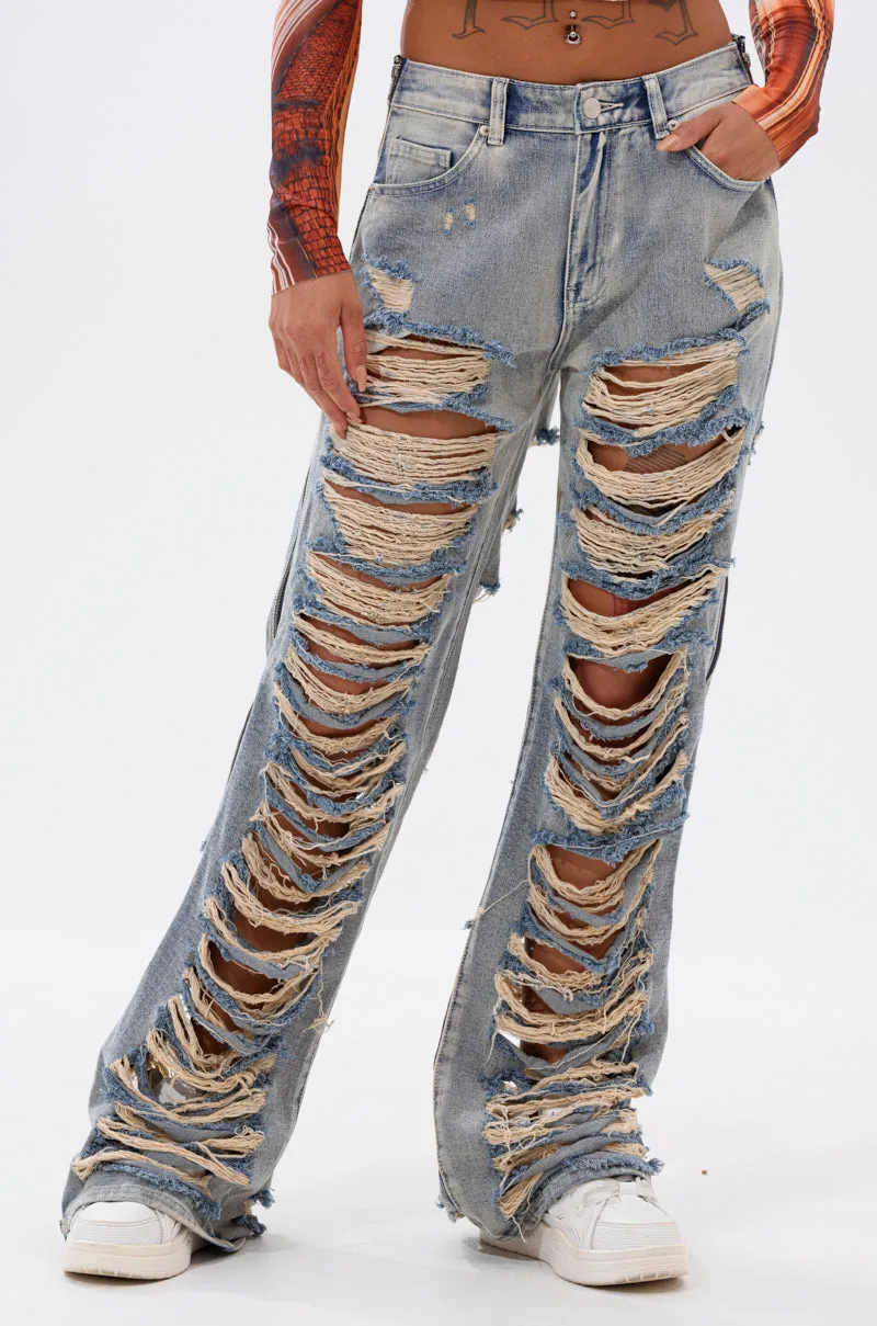 REAL TALK DISTRESSED JEANS sold by AKIRA product image thumbnail 2
