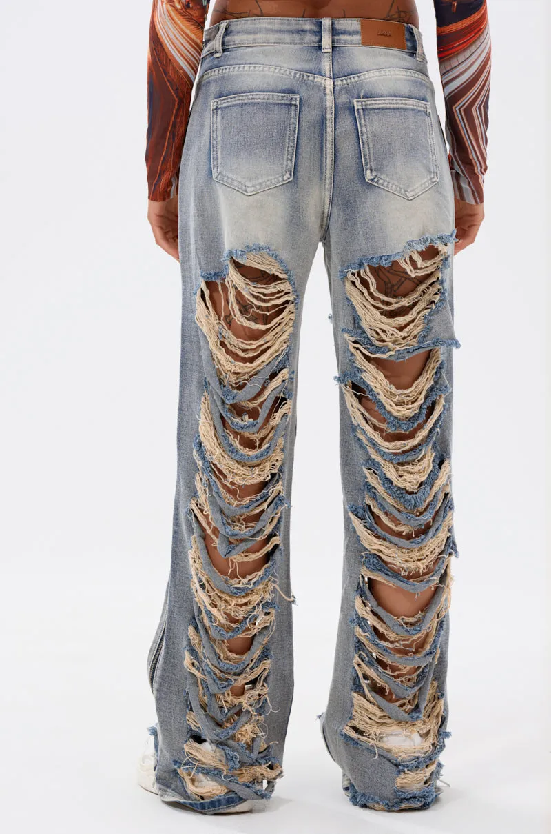 REAL TALK DISTRESSED JEANS sold by AKIRA product image thumbnail 4