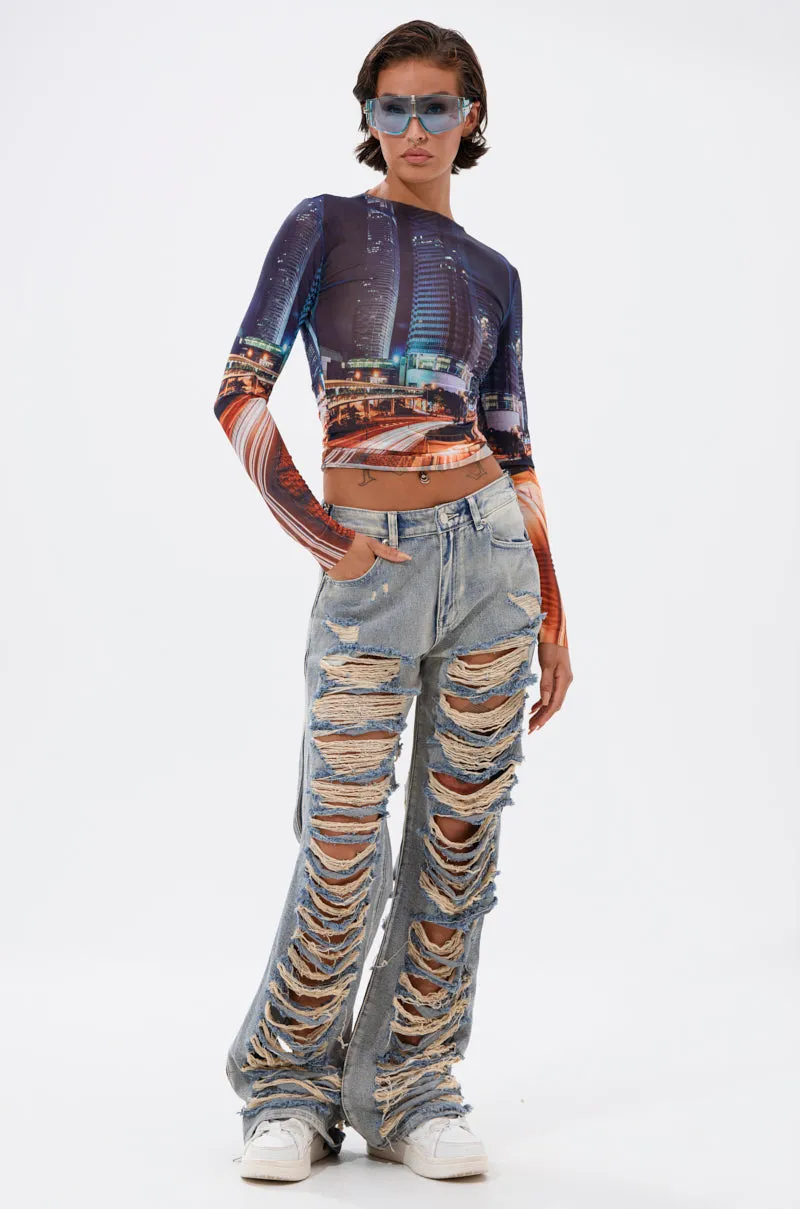 REAL TALK DISTRESSED JEANS sold by AKIRA product image thumbnail 5