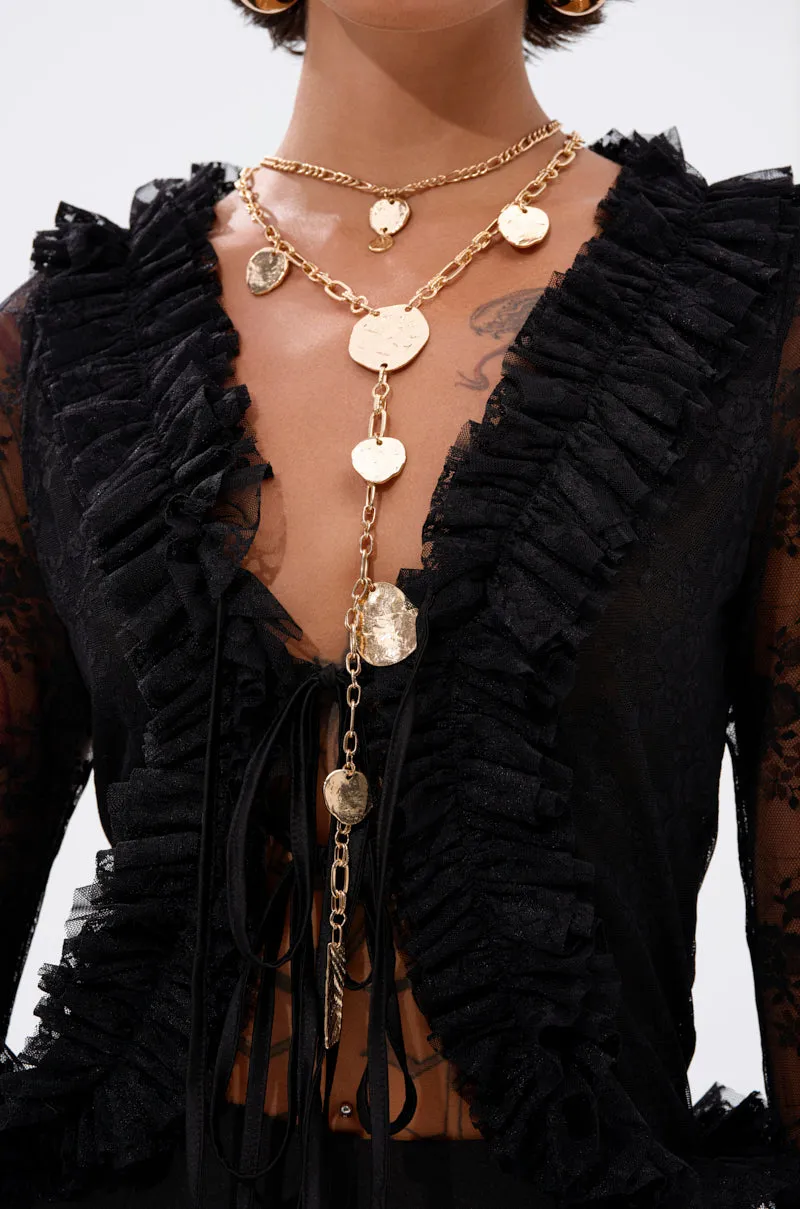 HERE FOR THE VIBES NECKLACE sold by AKIRA product image thumbnail 2