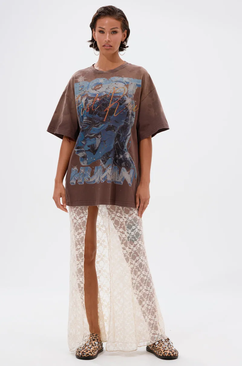 POST HUMAN OVERSIZED GRAPHIC TEE sold by AKIRA product image thumbnail 5