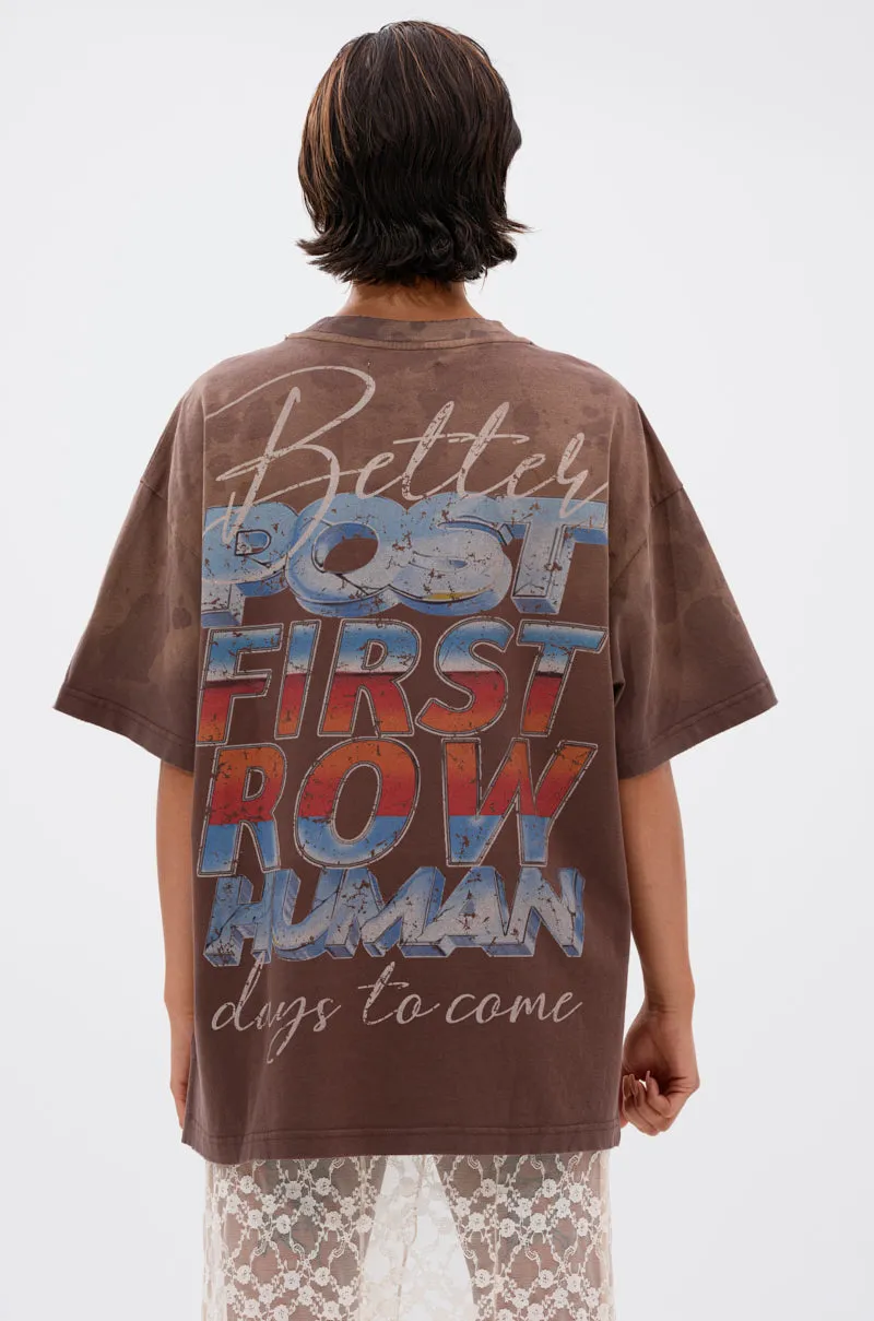 POST HUMAN OVERSIZED GRAPHIC TEE sold by AKIRA product image thumbnail 4