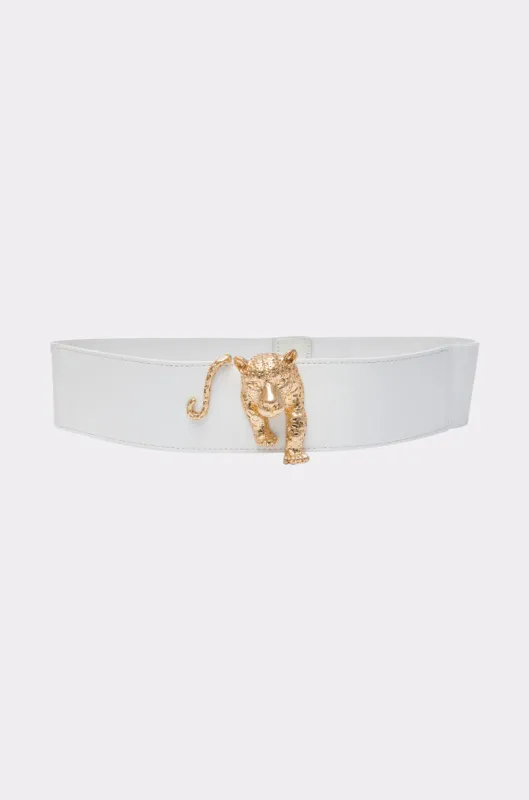 NO BOUNDARIES PU STRETCH BELT sold by AKIRA