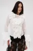 OVER THE TOP RUFFLE BLOUSE sold by AKIRA