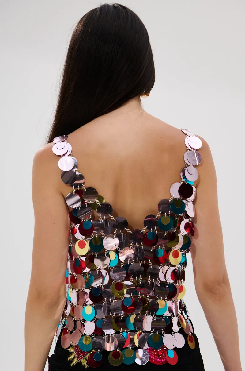 DANCING QUEEN EMBELLISHED TOP sold by AKIRA product image thumbnail 5