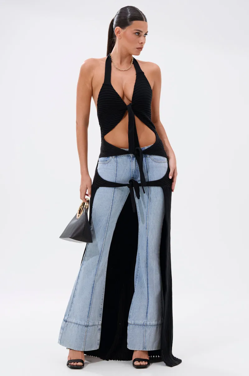 TIED TO YOU TIE-FRONT SWEATER sold by AKIRA product image thumbnail 3