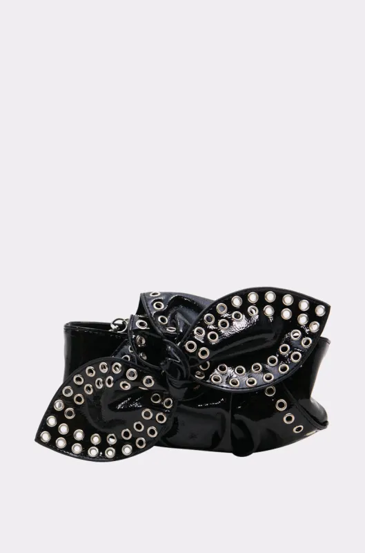 FASHUN BABES GROMMET CLUTCH sold by AKIRA