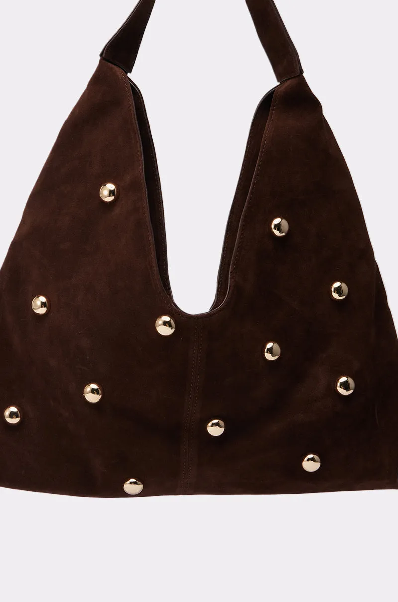 TAYLOR SUEDE BALL TOTE sold by AKIRA product image thumbnail 4