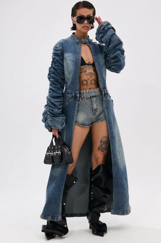 JULES DENIM TRENCH sold by AKIRA