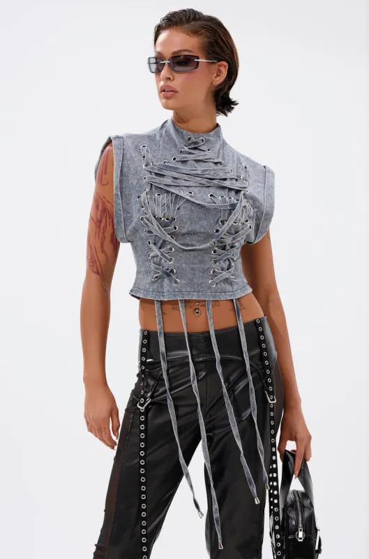 ABLE TO SEE ME STRAPPY TOP sold by AKIRA