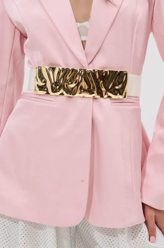 BOUJEE PU STRETCH BELT sold by AKIRA