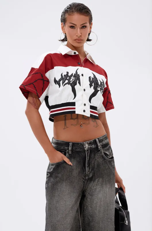 WINNING TEAM BUTTON DOWN sold by AKIRA