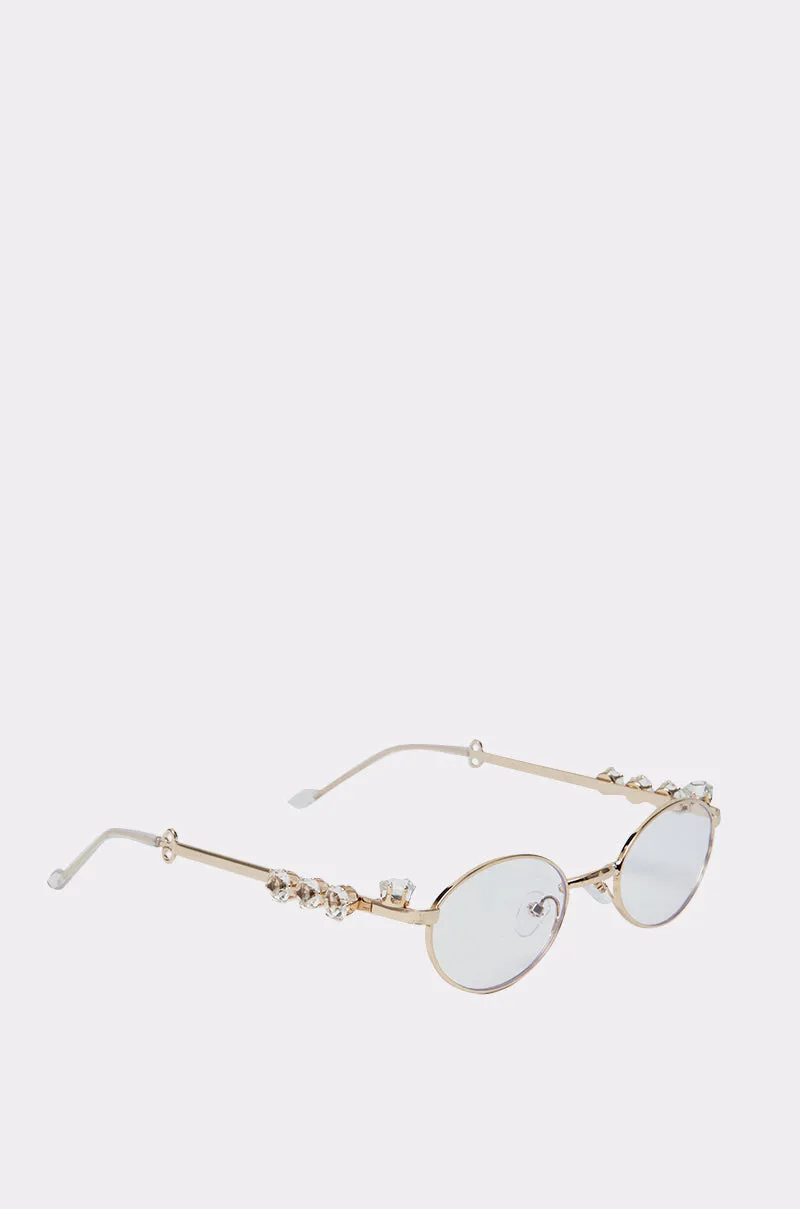 PIERCED VIBES CLEAR GLASSES sold by AKIRA product image thumbnail 4