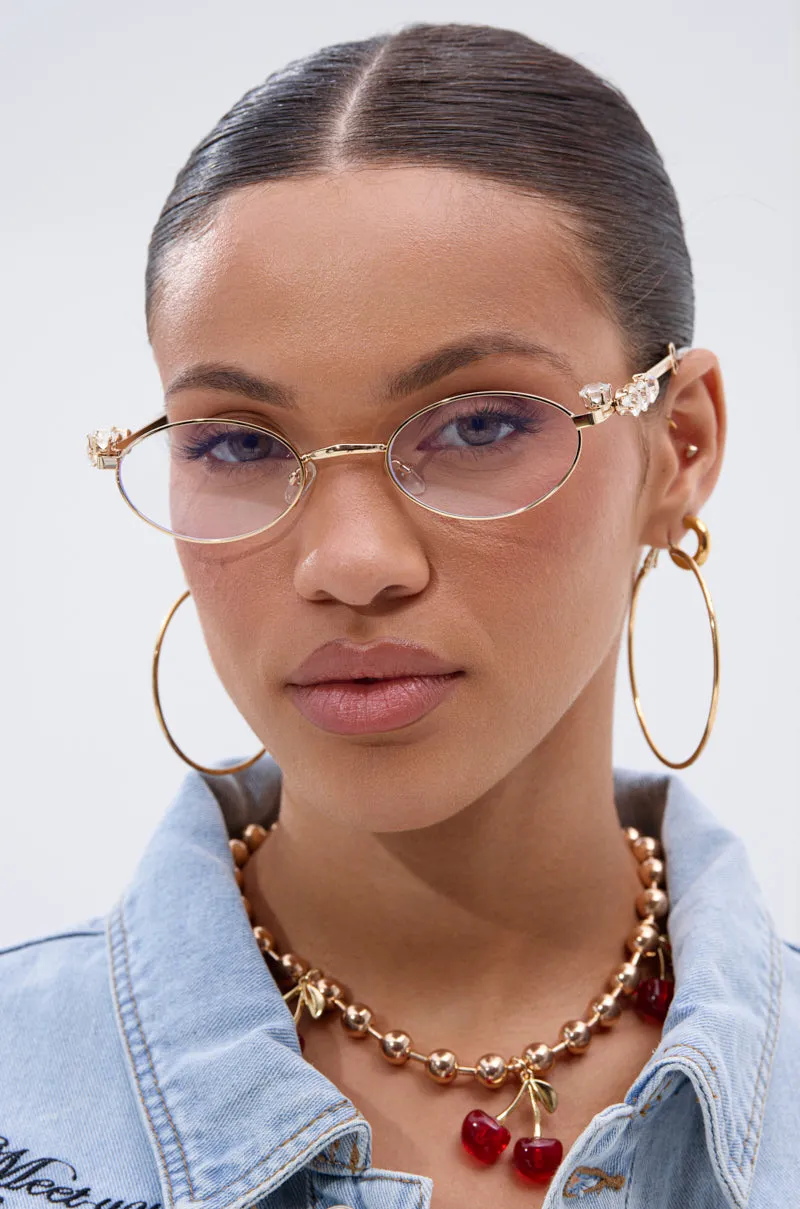 PIERCED VIBES CLEAR GLASSES sold by AKIRA product image thumbnail 2