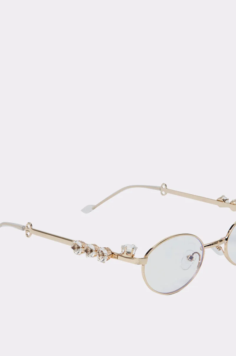 PIERCED VIBES CLEAR GLASSES sold by AKIRA product image thumbnail 5
