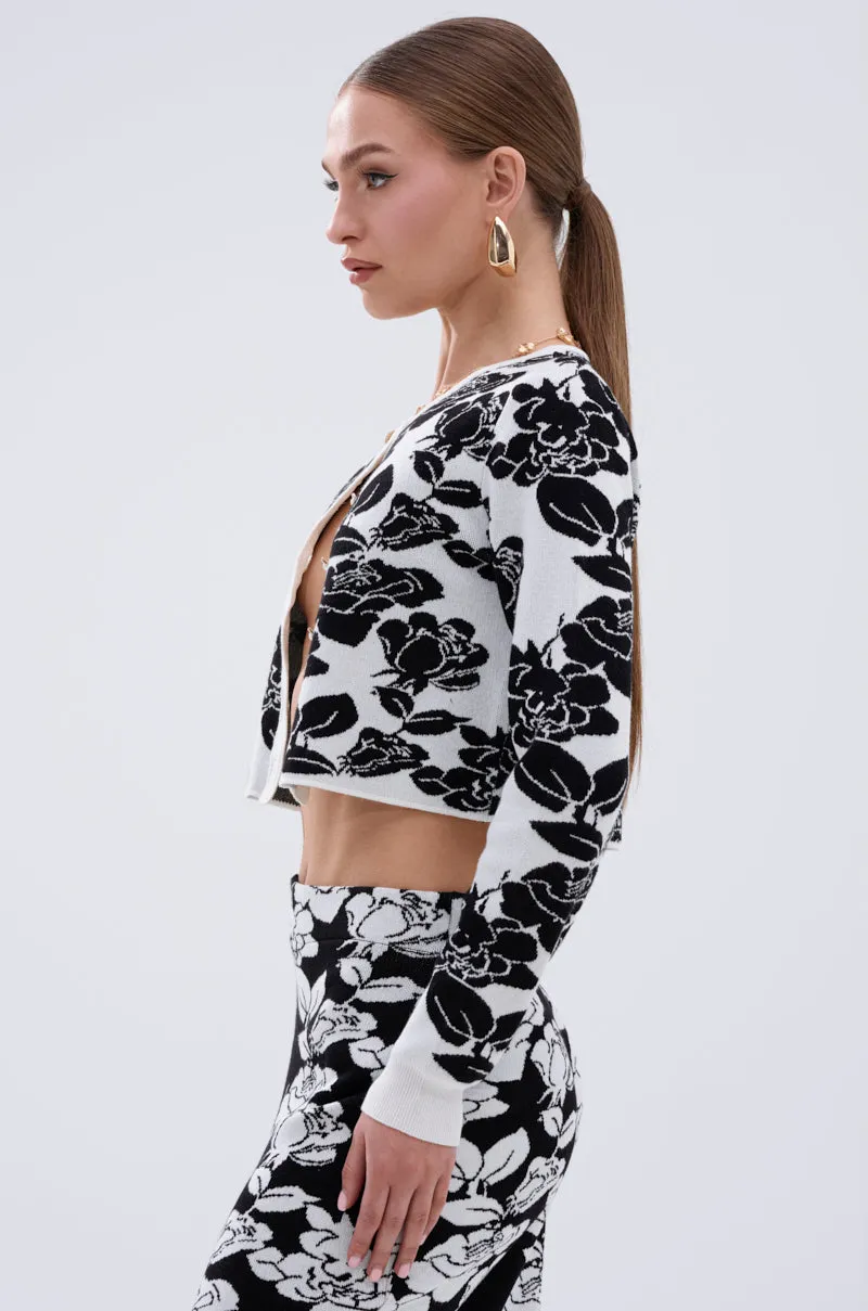 BLACK ROSE PETAL CARDIGAN sold by AKIRA product image thumbnail 3