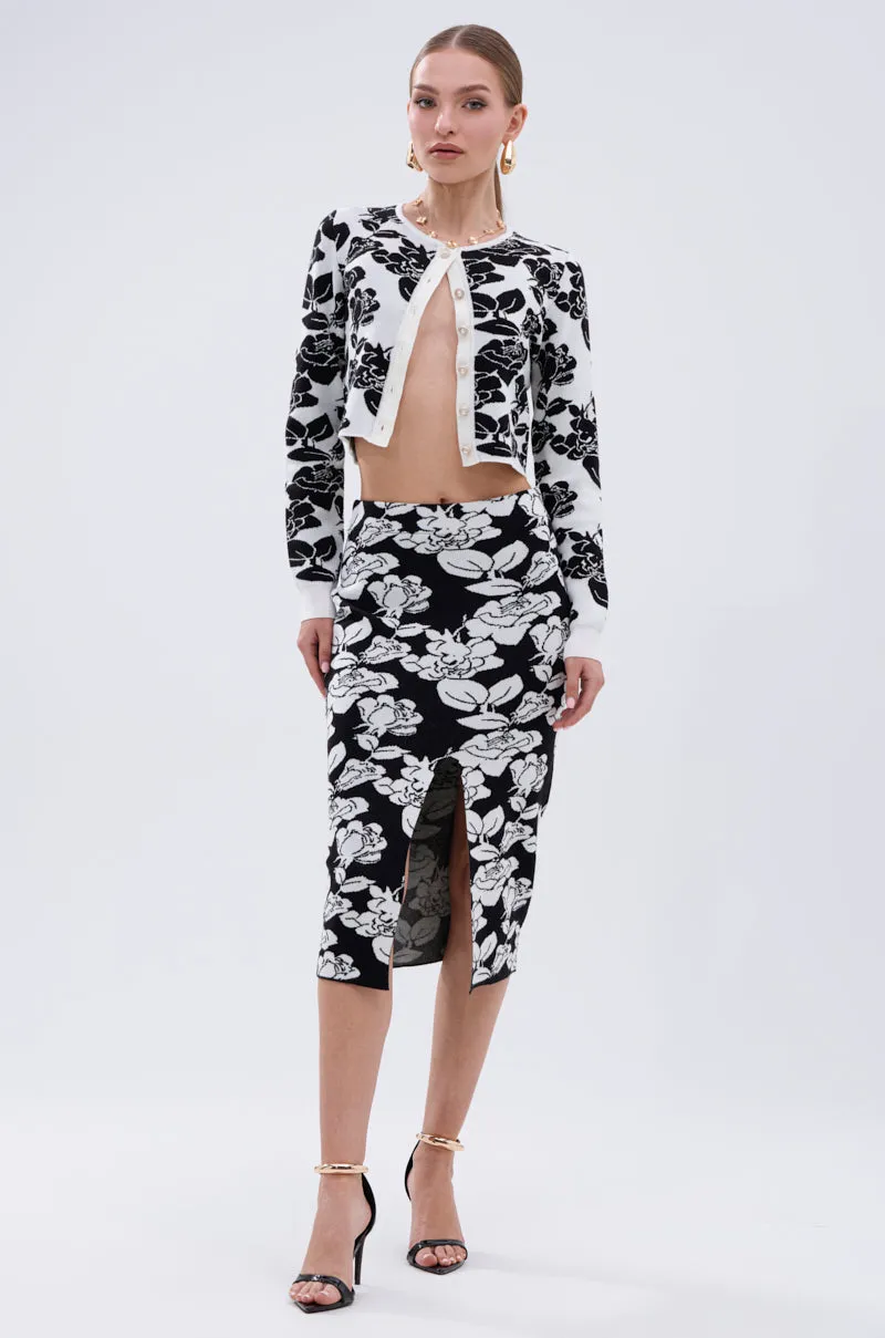 BLACK ROSE PETAL CARDIGAN sold by AKIRA product image thumbnail 5