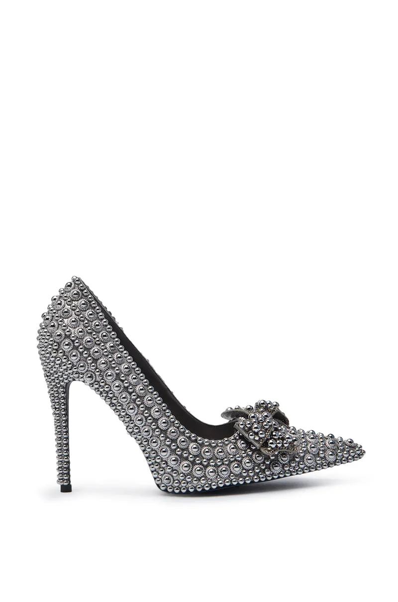 AZALEA WANG HEMITATE STONE EMBELLISHED PUMP sold by AKIRA product image thumbnail 5