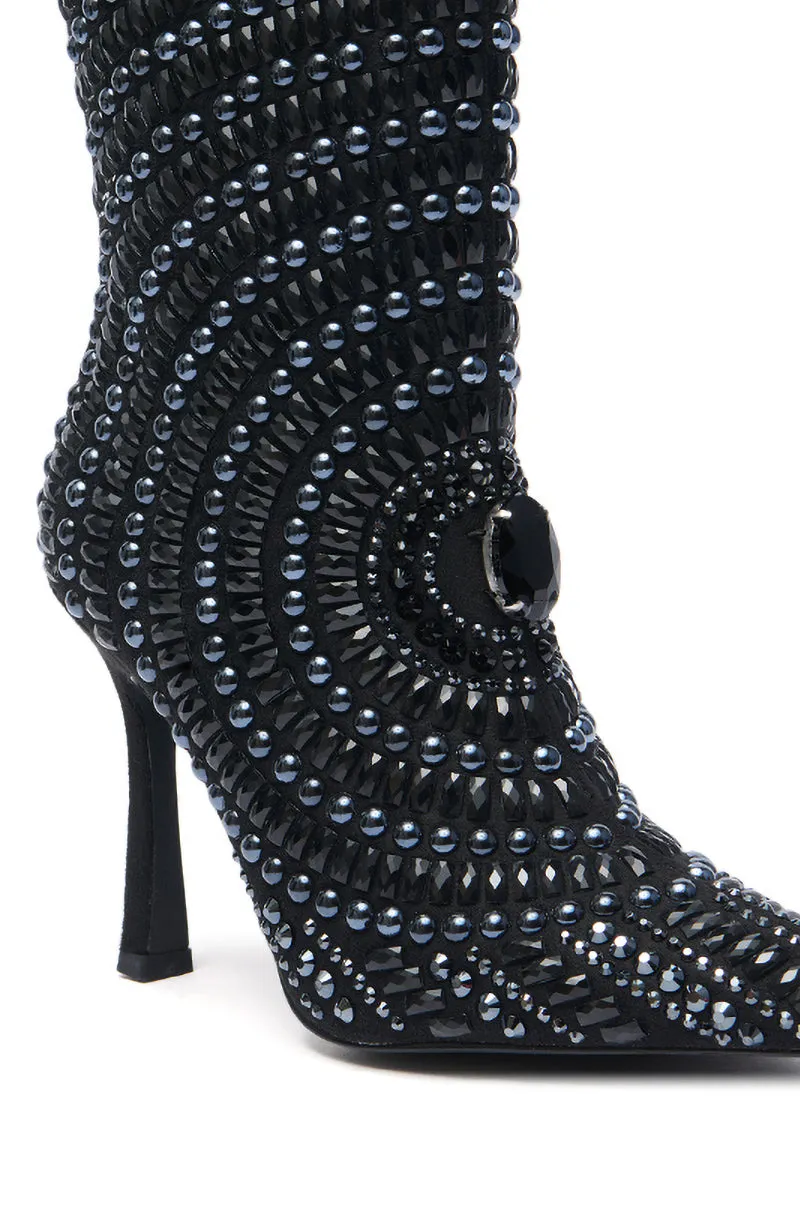 AZALEA WANG HILLEL PEWTER RHINESTONE BOOTIE sold by AKIRA product image thumbnail 5