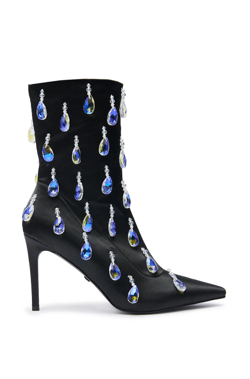 AZALEA WANG GUANTLETT BLACK CRYSTAL EMBELLISHED BOOTIE sold by AKIRA product image thumbnail 2