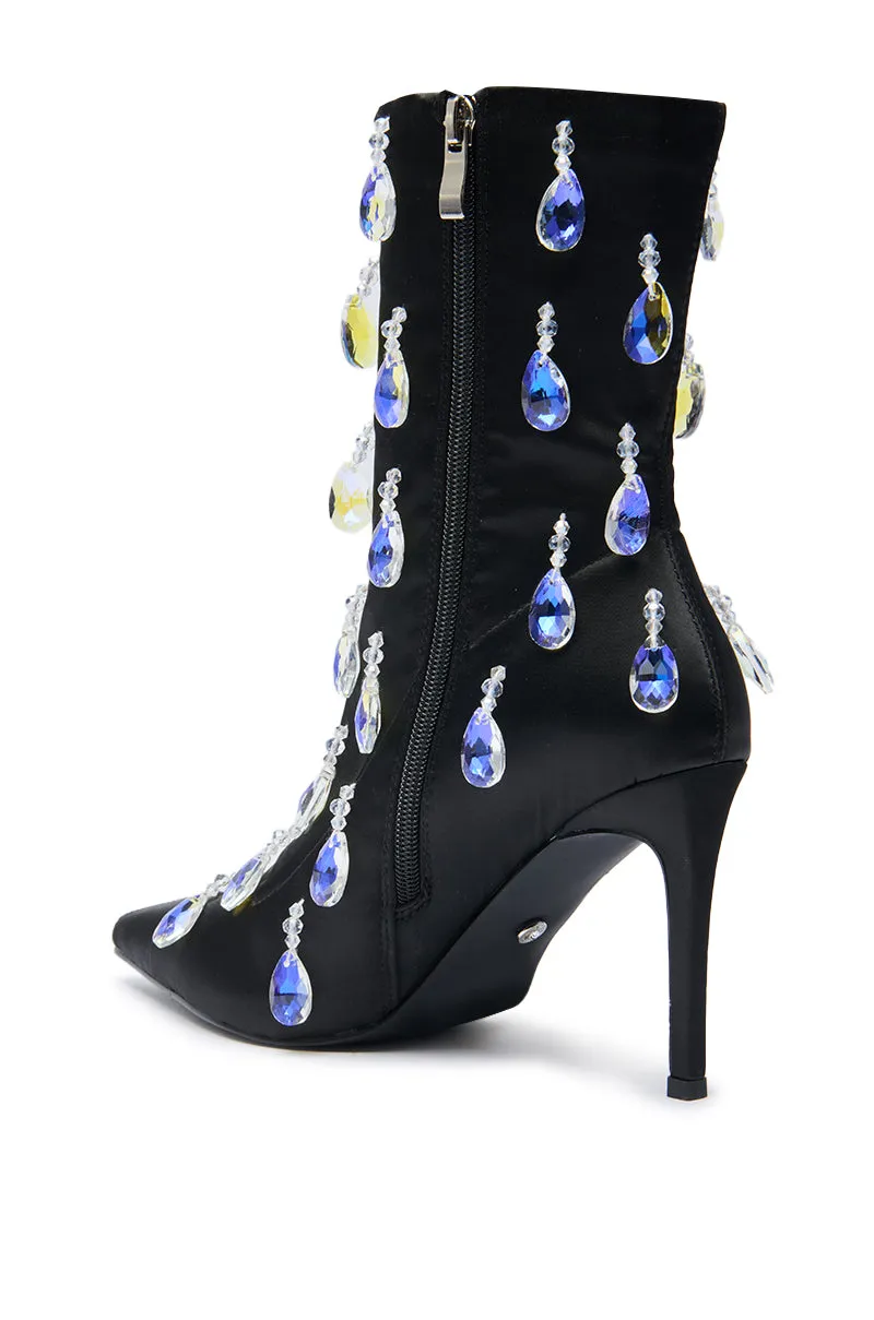 AZALEA WANG GUANTLETT BLACK CRYSTAL EMBELLISHED BOOTIE sold by AKIRA product image thumbnail 4