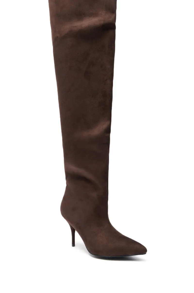 AZALEA WANG HALINA CHOCOLATE THIGH HIGH BOOT sold by AKIRA product image thumbnail 5
