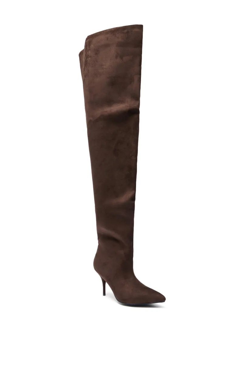 AZALEA WANG HALINA CHOCOLATE THIGH HIGH BOOT sold by AKIRA product image thumbnail 3