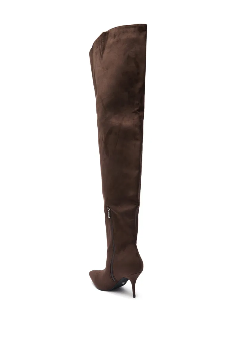 AZALEA WANG HALINA CHOCOLATE THIGH HIGH BOOT sold by AKIRA product image thumbnail 4