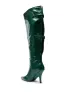 AZALEA WANG GESINE GREEN CROC PATENT LUXE BOOT sold by AKIRA