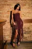 ALL OVER THE PLACE BRAIDED MINI DRESS sold by AKIRA