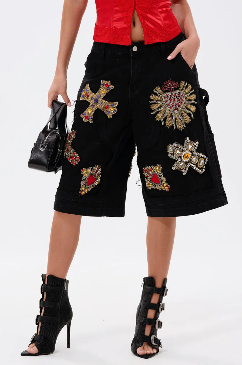 WILD AND FREE DENIM SHORTS sold by AKIRA product image thumbnail 4