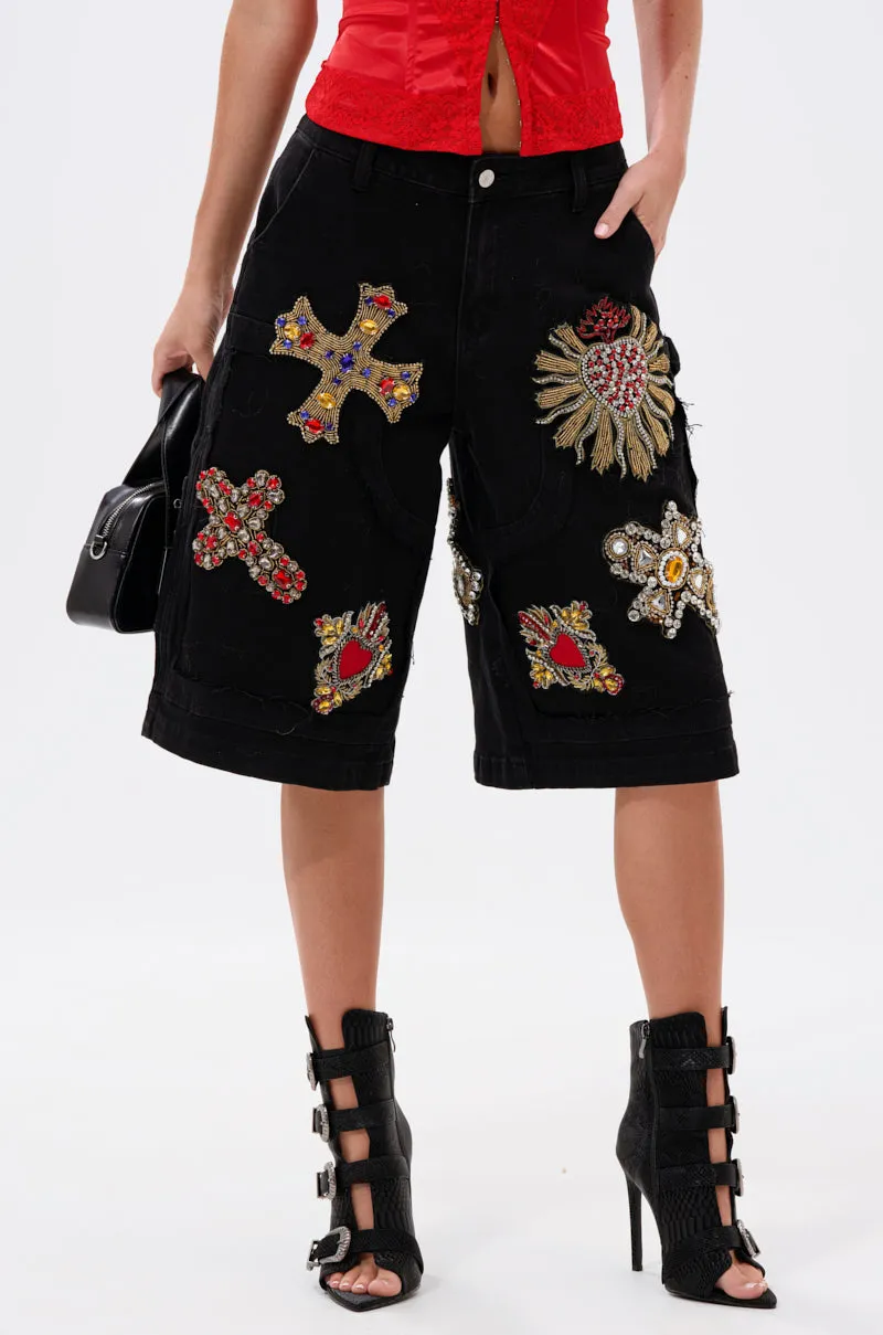 WILD AND FREE DENIM SHORTS sold by AKIRA product image thumbnail 3