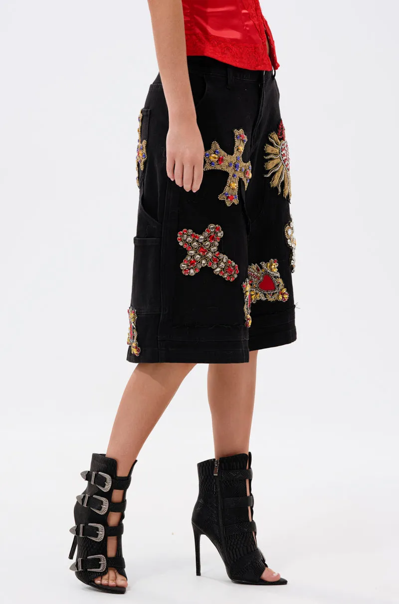 WILD AND FREE DENIM SHORTS sold by AKIRA product image thumbnail 5