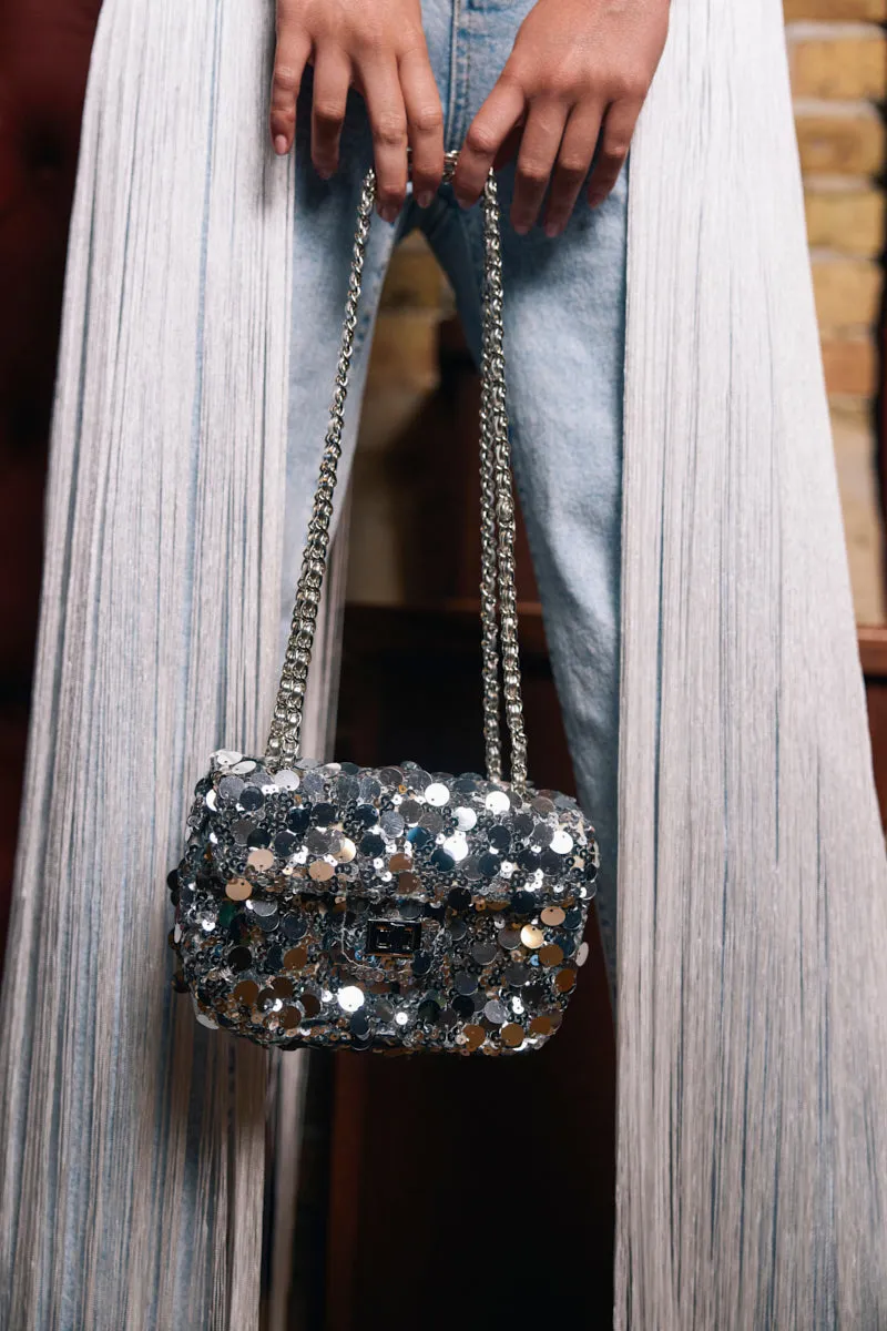 ALL NIGHT LONG SEQUIN PURSE sold by AKIRA