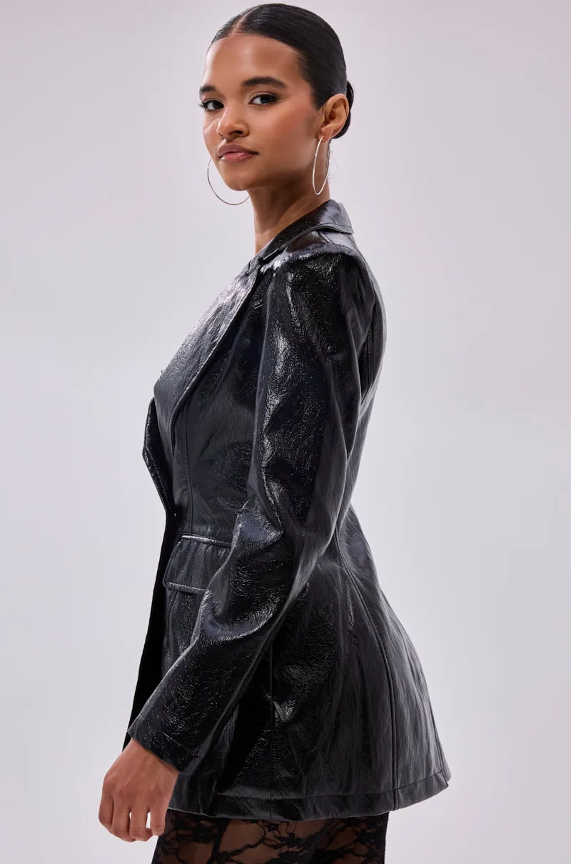 HERE FOR THE DRAMA PEBBLED BLAZER sold by AKIRA product image thumbnail 3