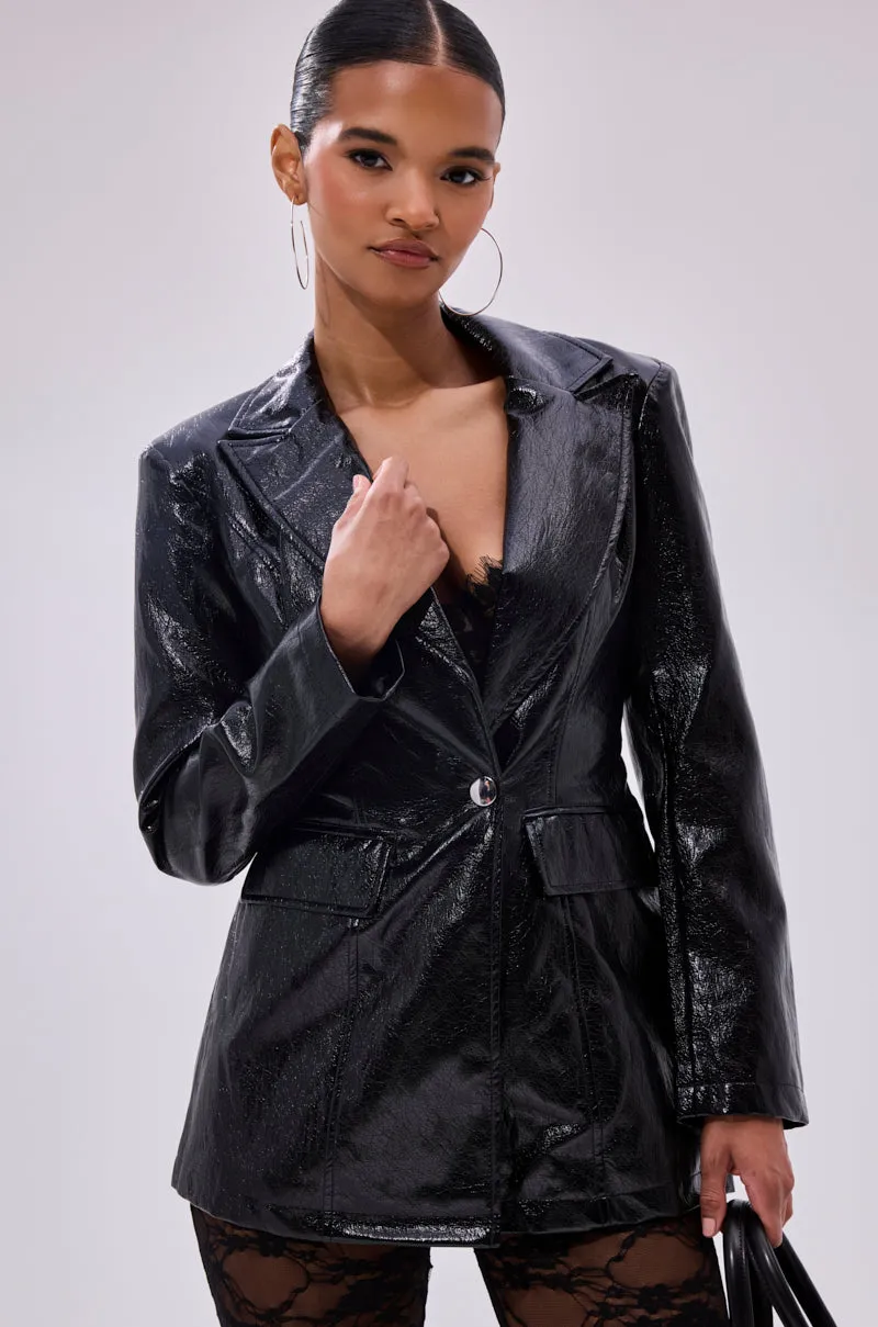 HERE FOR THE DRAMA PEBBLED BLAZER sold by AKIRA product image thumbnail 2