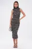 NEXT UP SHREDDED MESH MIDI DRESS sold by AKIRA