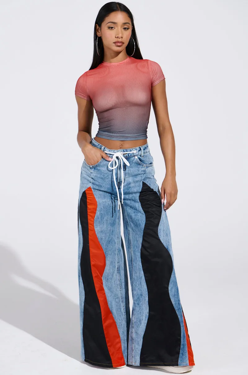 DID IT AGAIN OMBRE MESH TSHIRT sold by AKIRA product image thumbnail 5