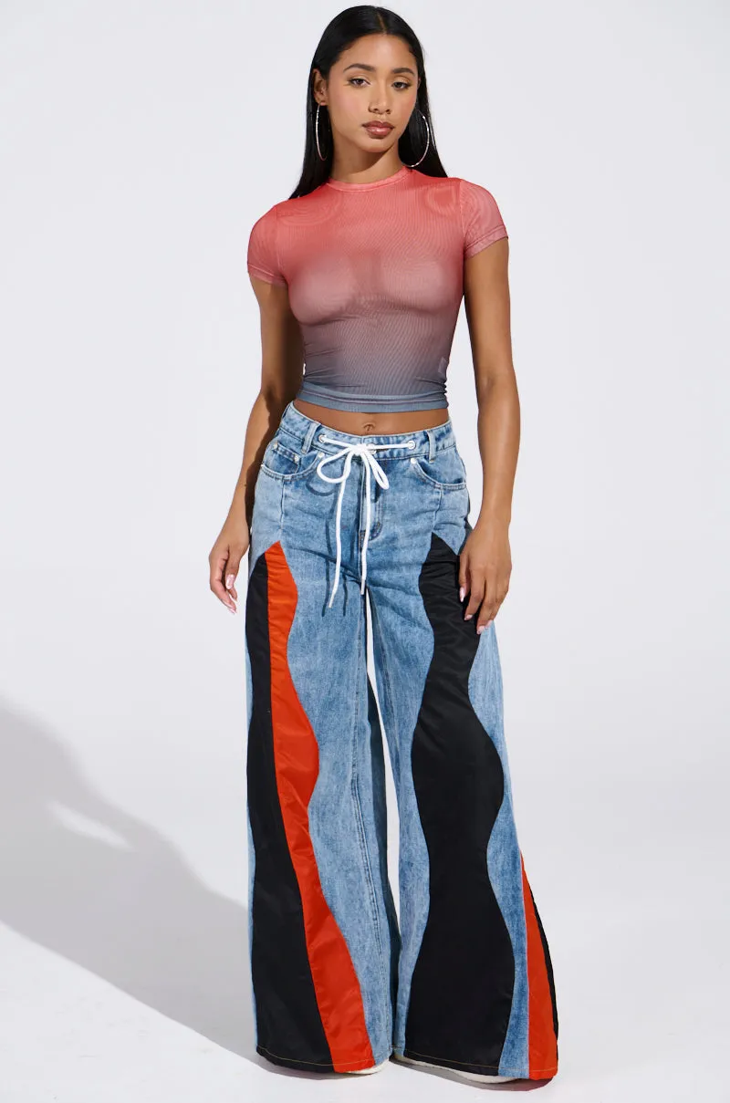 DID IT AGAIN OMBRE MESH TSHIRT sold by AKIRA product image thumbnail 4