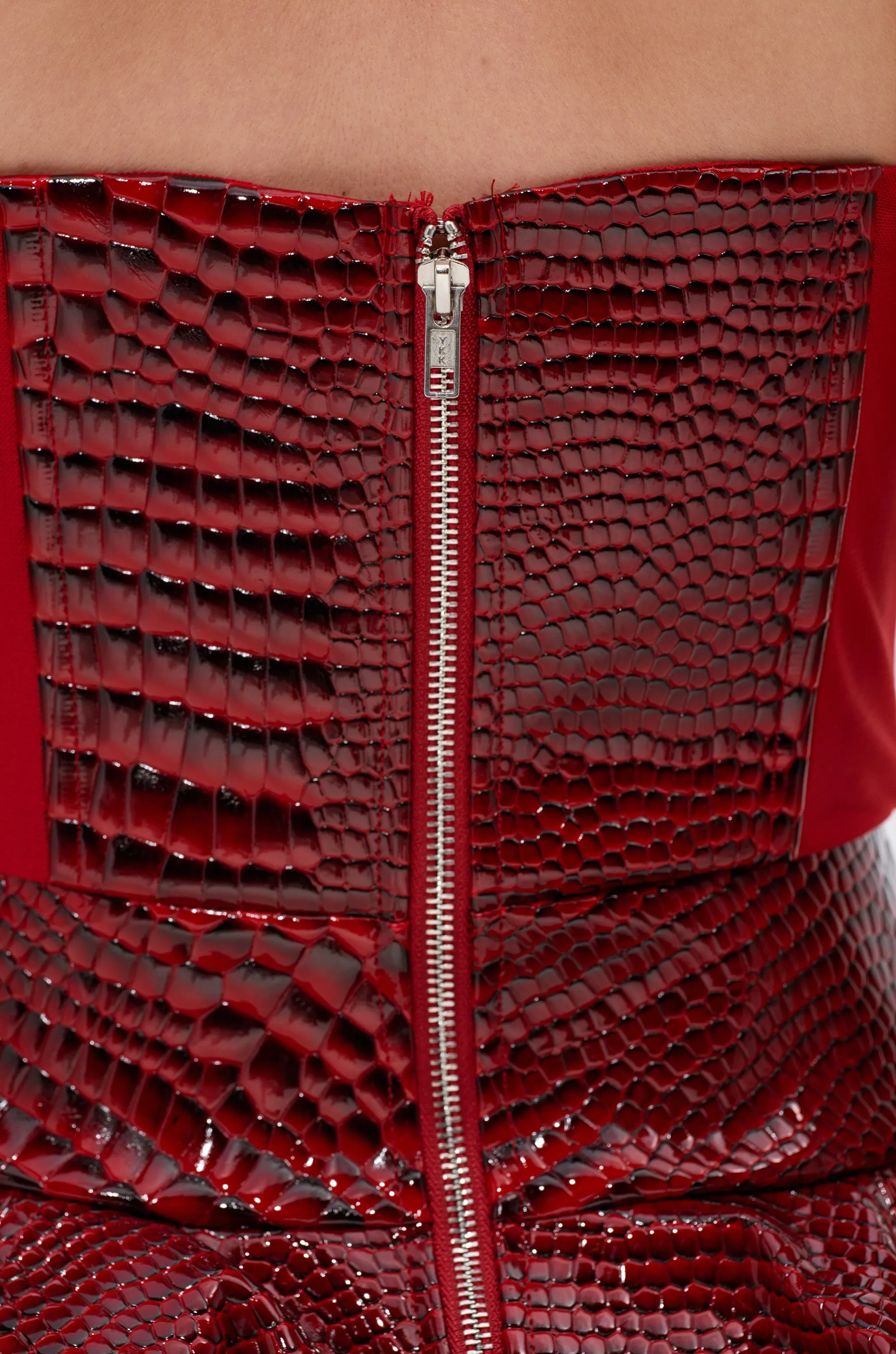 VAL PU MINI DRESS IN CROC PRINT sold by AKIRA product image thumbnail 5