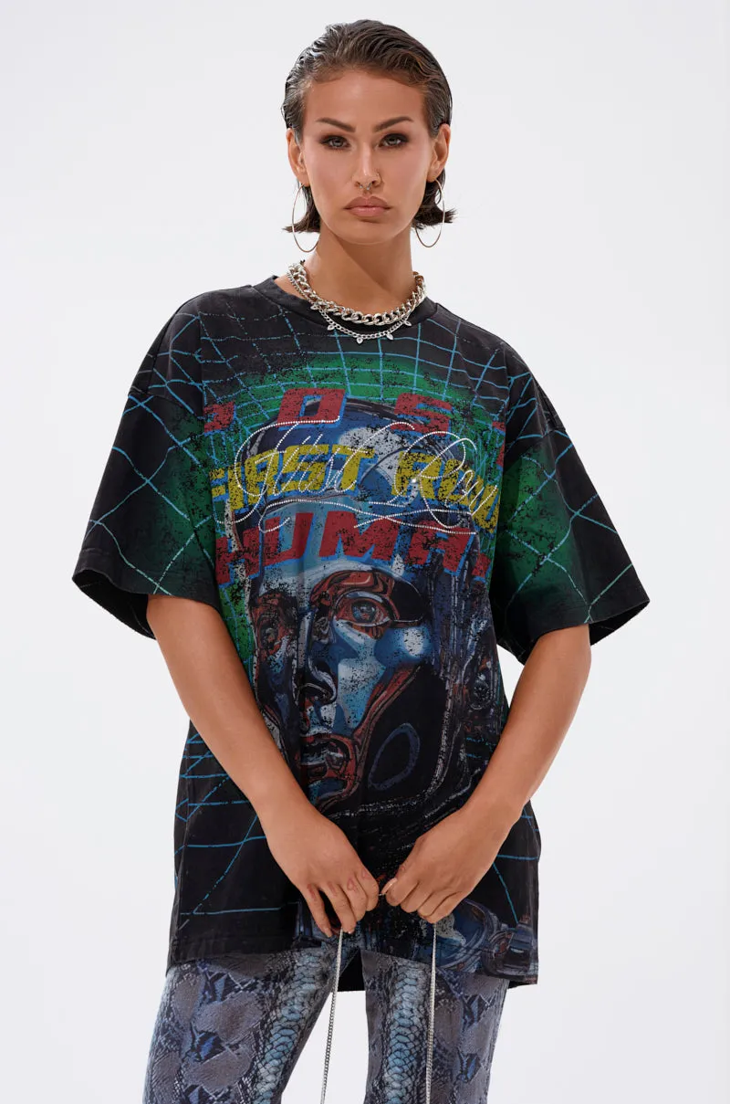 METAVERSE OVERSIZED GRAPHIC TEE sold by AKIRA product image thumbnail 3