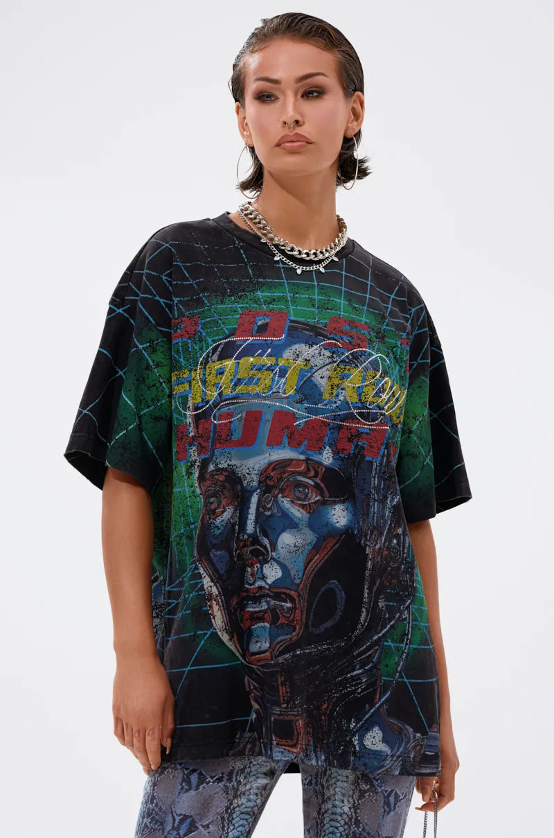 METAVERSE OVERSIZED GRAPHIC TEE sold by AKIRA product image thumbnail 2