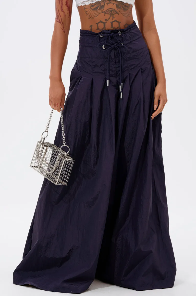 DANCE THE NIGHT AWAY DENIM PALAZZO PANT sold by AKIRA product image thumbnail 2