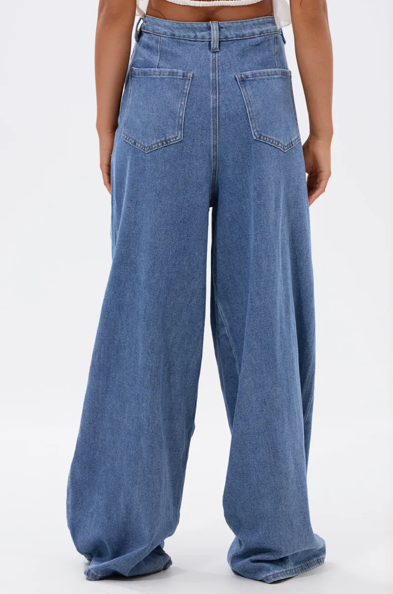 TOO MUCH FOR YOU WIDE LEG DENIM sold by AKIRA product image thumbnail 5